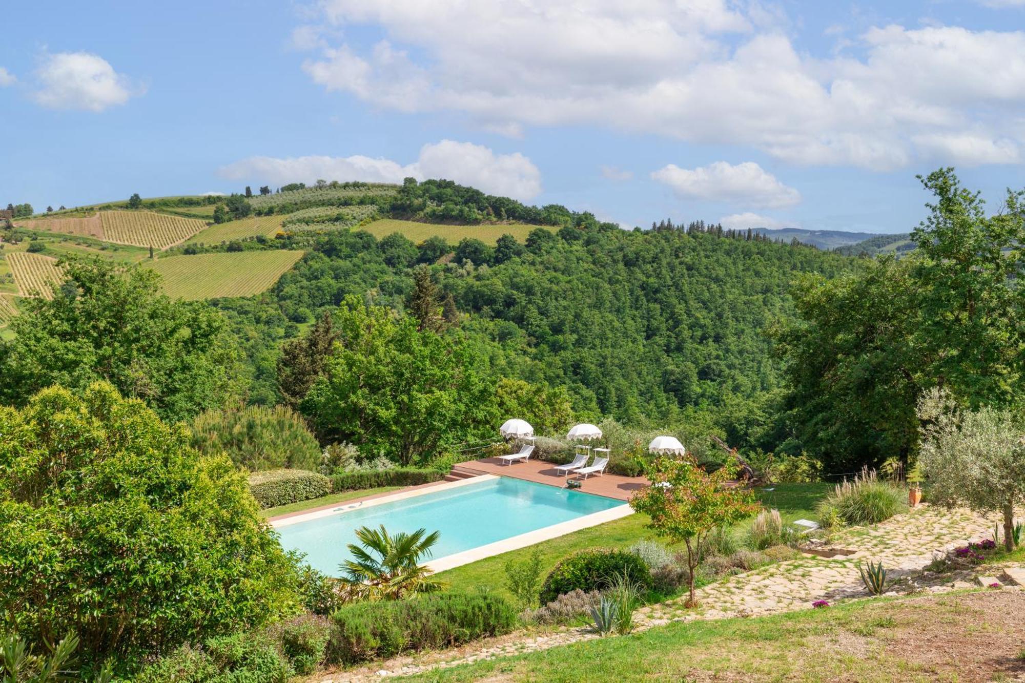 גרבה אין קיאנטי Villa Rignana Chianti Estate, Pool, Tennis,Cook מראה חיצוני תמונה